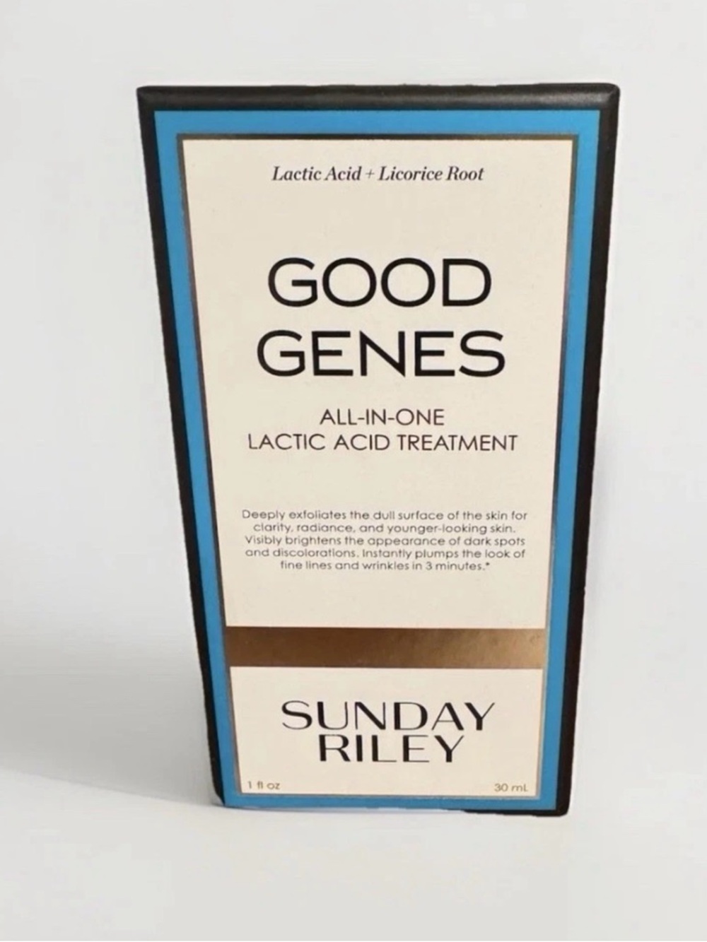 Sunday Riley Good Genes Lactic Acid Treatment - Blue & White